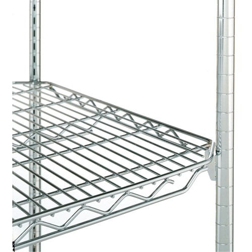 Qwikslot Adjustable Shelving Unit, 4 Tiers, 48" W x 54" H x 24" D Les Fournitures Industrielles Méga
