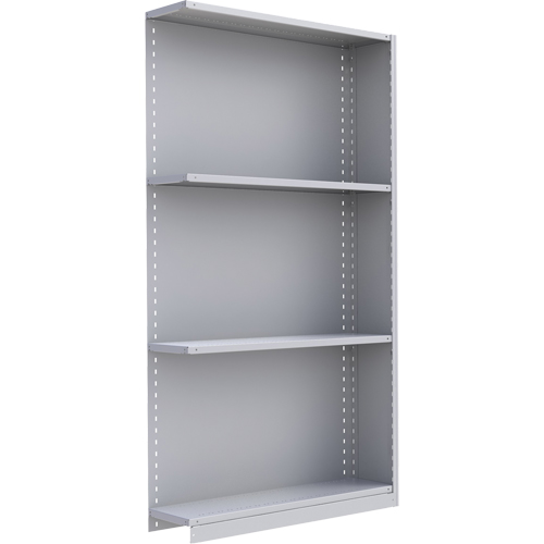 &eacute;l&eacute;ment de rayonnage Interlok, Acier, Sans boulons, Ajout, 48" la x 88" h x 24" p Les Fournitures Industrielles Méga