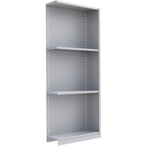 &eacute;l&eacute;ment de rayonnage Interlok, Acier, Sans boulons, Capacit&eacute; 800 lb, 36" la x 88" h x 24" p Les Fournitures Industrielles Méga