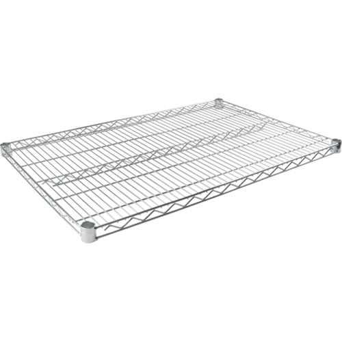 Tablette en treillis pour &eacute;tag&egrave;re robuste en treillis chromat&eacute;, 36" la x 18" p, Capacit&eacute; de 800 lb Les Fournitures Industrielles Méga