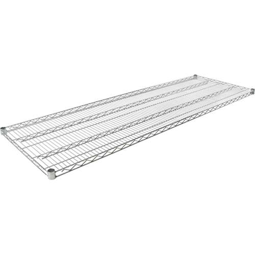 Wire Shelf for Heavy-Duty Chromate Wire Shelving, 72" W x 24" D, 600 lbs. Capacity Les Fournitures Industrielles Méga