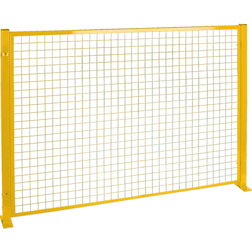 Mesh Style Perimeter Guard, 4' H x 8' W, Yellow Les Fournitures Industrielles Méga