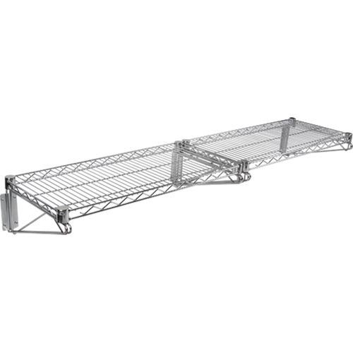 Ensemble d'&eacute;tag&egrave;re murale en treillis, Double Support, 200 lb Capacit&eacute;, 14" p Les Fournitures Industrielles Méga