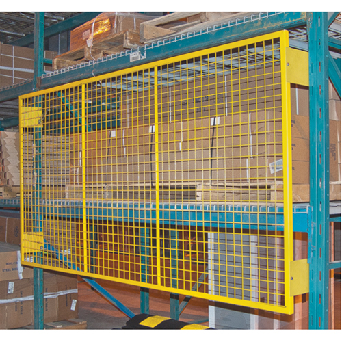 Grilles de protection arri&egrave;re pour palettier, 108" la x 48" h, Ferrures de 6" Les Fournitures Industrielles Méga