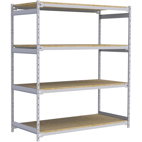 &eacute;tag&egrave;re-classeur de grande largeur, Acier, 4 Tablettes, 72" la x 32" p x 84" h Les Fournitures Industrielles Méga