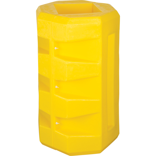 Protecteurs de colonne, Ouverture int&eacute;rieure 9-1/4", 23-1/2" lo x 23-1/2" la x 39-1/2" h, Jaune Les Fournitures Industrielles Méga