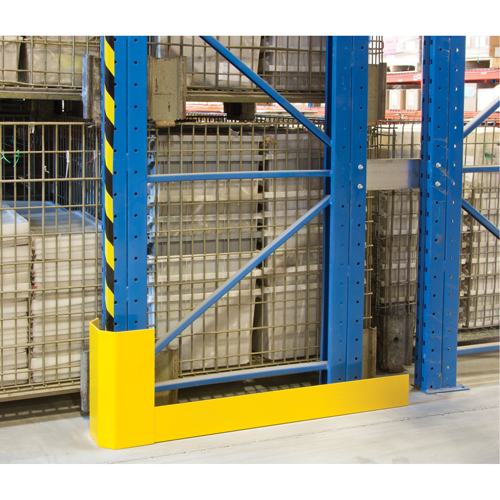 Protecteurs d'all&eacute;es de rayonnages, 3" la x 56" lo x 16" h, Jaune s&eacute;curit&eacute; OSHA Les Fournitures Industrielles Méga