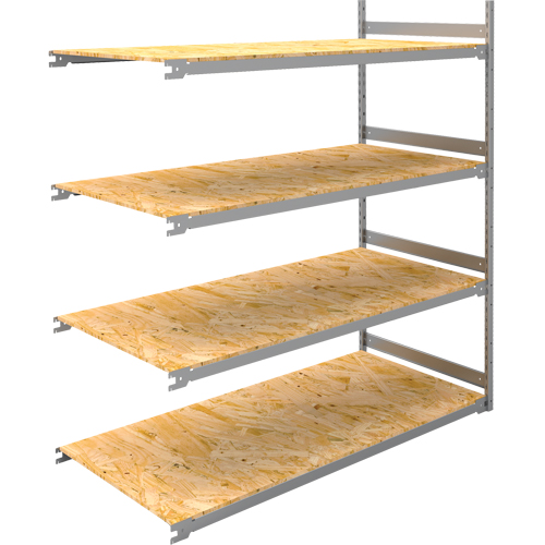 Wide Span Record Storage Shelving, Steel, 4 Shelves, 72" W x 32" D x 84" H, Add-On Kit Les Fournitures Industrielles Méga