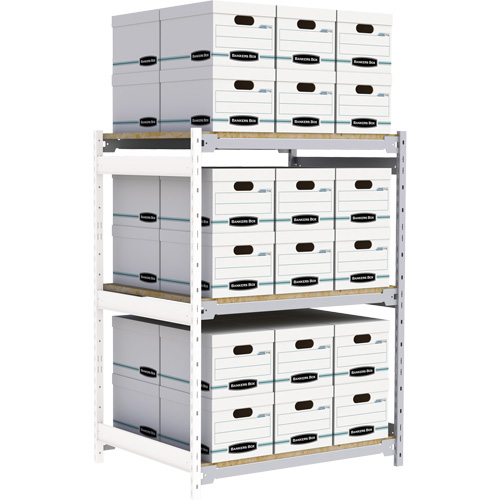 &eacute;tag&egrave;re-classeur de grande largeur, Acier, 3 Tablettes, 42" la x 32" p x 60" h, Ensemble Ajout Les Fournitures Industrielles Méga