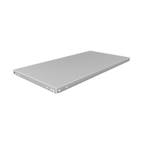 Slotted Angle Shelf, Galvanized Steel, 48" W x 18" D Les Fournitures Industrielles Méga