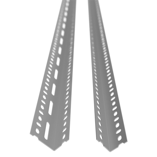 Slotted Angle Post, Galvanized Steel, 72" High Les Fournitures Industrielles Méga