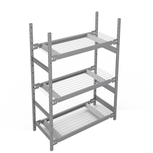 &eacute;tag&egrave;re de grande largeur, Acier, Sans boulons, De base, 42" la x 60" h x 18" p Les Fournitures Industrielles Méga