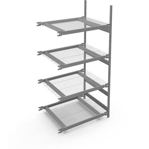&eacute;tag&egrave;re de grande largeur, Acier, Sans boulons, Ajout, 42" la x 84" h x 32" p Les Fournitures Industrielles Méga