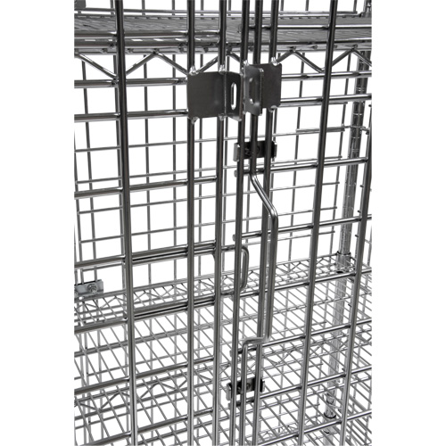 Chariot de s&eacute;curit&eacute;, Chrom&eacute;, 48" x 69" x 24", Capacit&eacute; 500 lb Les Fournitures Industrielles Méga