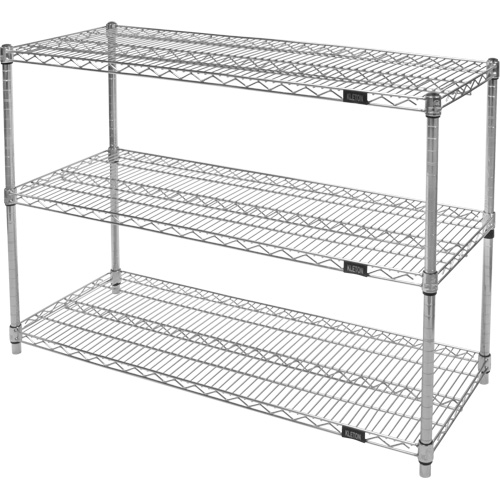 &eacute;tag&egrave;res robustes en treillis chromat&eacute;, Tiers 3, 36" la x 33" h x 24" p Les Fournitures Industrielles Méga