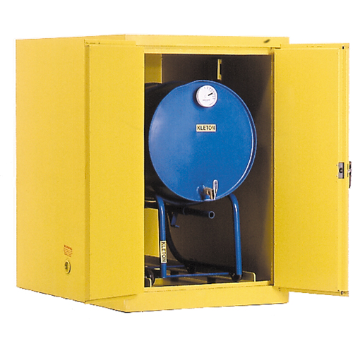 Drum Safety Cabinets, 400 lbs. Cap., Yellow Les Fournitures Industrielles Méga