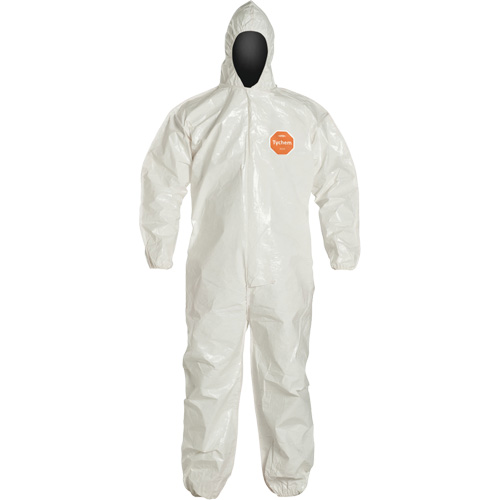 Tychem&reg; 4000 Coveralls, Large, White Les Fournitures Industrielles Méga