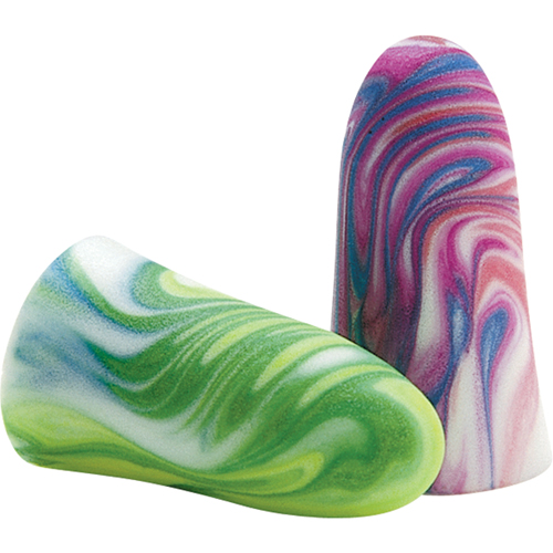 SparkPlugs&reg; Multi-Coloured Foam Earplugs, Bulk - Box Les Fournitures Industrielles Méga