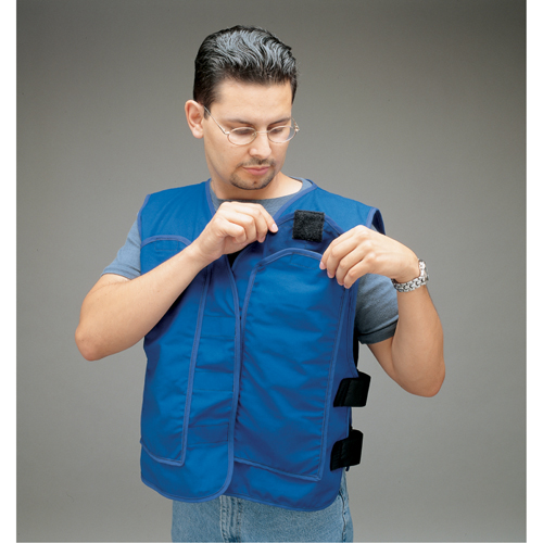 Vestes de refroidissement avec pochettes pour insertions ALLEGRO INDUSTRIES, Grand, Bleu royal Les Fournitures Industrielles Méga