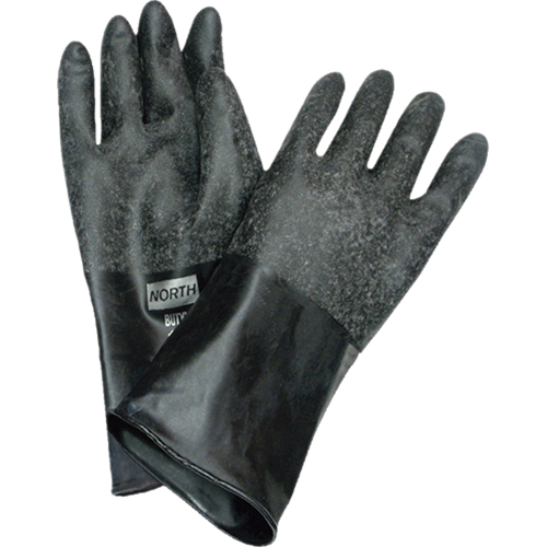 Gants r&eacute;sistants aux produits chimiques, Taille Moyen/8, 14" lo, Caoutchouc butyle, 32 mils Les Fournitures Industrielles Méga