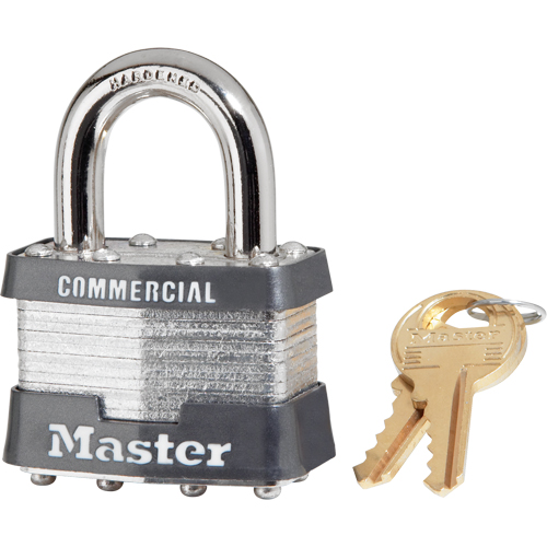 Cadenas lamin&eacute;, Argent, Cl&eacute;s identiques, Acier lamin&eacute;, Largeur de 1-3/4" Les Fournitures Industrielles Méga
