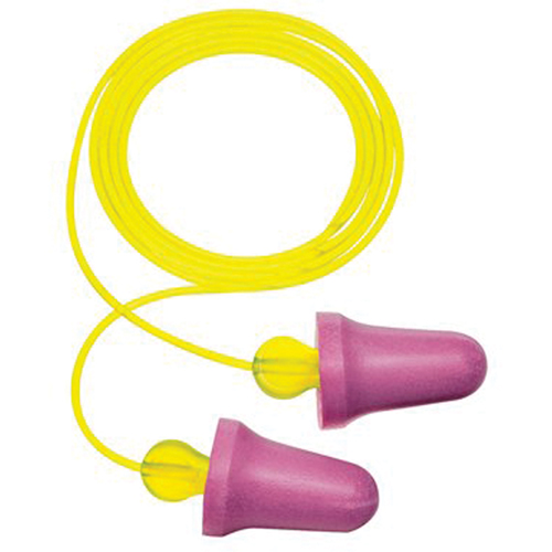 Bouchons d'oreilles en mousse sans contact E-A-R, Paire - Sac en poly, Avec cordon Les Fournitures Industrielles Méga