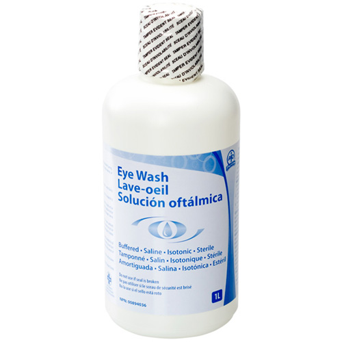 Accessoires pour poste de douche oculaire - Solution ophtalmique, 32 oz Les Fournitures Industrielles Méga
