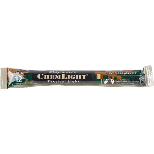 6" Cyalume&reg; Lightsticks, Green, 12 hrs. Duration Les Fournitures Industrielles Méga
