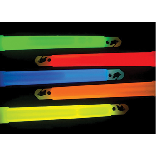 B&acirc;tons de s&eacute;curit&eacute; luminescents Cyalume 6", Rouge, Dur&eacute;e 30 min Les Fournitures Industrielles Méga