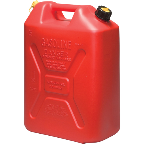 Jerricans, 5,3 gal. US/20,06 L, Rouge, Conformes aux normes CSA/ULC Les Fournitures Industrielles Méga