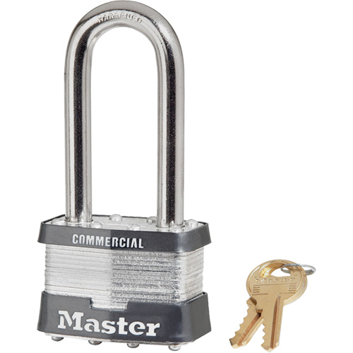 Laminated Padlock, Silver, Keyed Different, Laminated Steel, 2" Width Les Fournitures Industrielles Méga