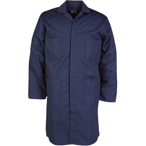 100% Cotton Shop Coats, Cotton, Size 34, Navy Blue Les Fournitures Industrielles Méga