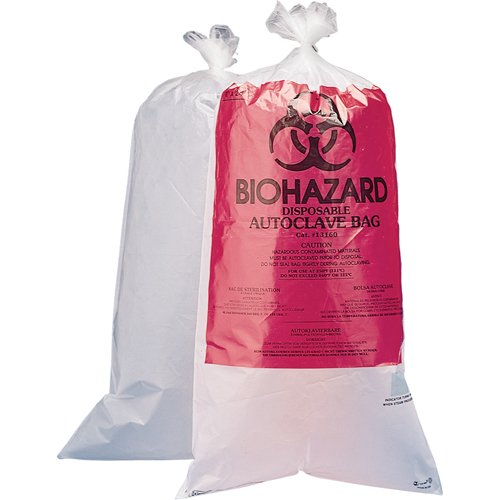 Hazardous Waste Disposal Bags, Bio-Hazard, 36" L x 24" W, 1.5 mils, 75.7 L (20 Gal.) Capacity Les Fournitures Industrielles Méga
