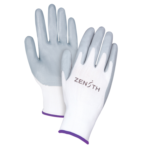 Lightweight Breathable Coated Gloves, 6/X-Small, Foam Nitrile Coating, 13 Gauge, Polyester Shell Les Fournitures Industrielles Méga