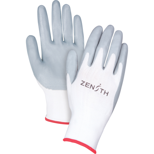 Lightweight Breathable Coated Gloves, 7/Small, Foam Nitrile Coating, 13 Gauge, Polyester Shell Les Fournitures Industrielles Méga