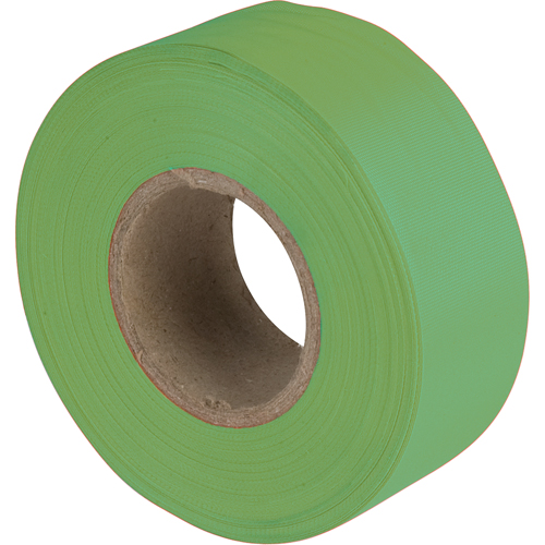 Rubans pour signalisation, 1,1875" la x 150' lo, Vert fluorescent Les Fournitures Industrielles Méga