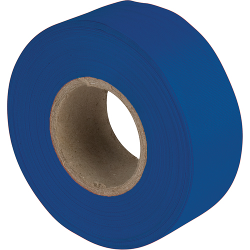 Flagging Tape, 1.2" W x 300' L, Blue Les Fournitures Industrielles Méga