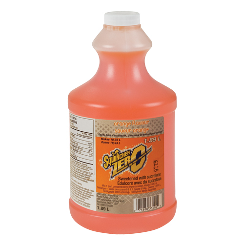 Sqwincher&reg; Boisson de r&eacute;hydratation ZERO, Concentr&eacute;, Orange Les Fournitures Industrielles Méga