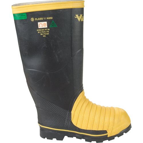 Bottes professionnelles Miner 49ER pour l'exploitation mini&egrave;re, Caoutchouc, Embout Acier, Pointure 7 Les Fournitures Industrielles Méga