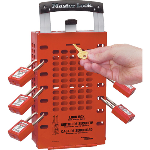Latch Tight Lock Boxes, Red Les Fournitures Industrielles Méga