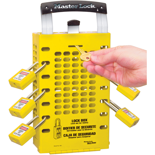 Latch Tight Lock Boxes, Yellow Les Fournitures Industrielles Méga