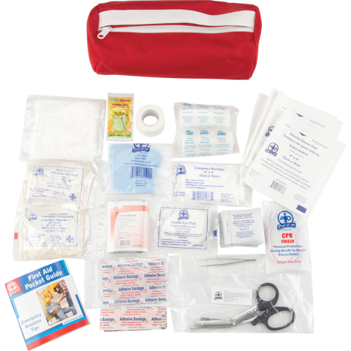 Trousse de premiers soins, Dispositif m&eacute;dical Classe 1, Sac en nylon Les Fournitures Industrielles Méga