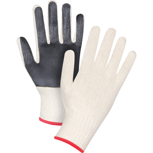 Gants en tricot &agrave; paume enduite, Poly/coton, Un c&ocirc;t&eacute;, Calibre 7, Petit Les Fournitures Industrielles Méga