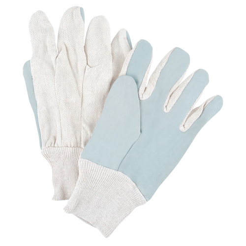 Gants de travail de premi&egrave;re qualit&eacute;, Grand, Paume en Cuir de vache refendu Les Fournitures Industrielles Méga
