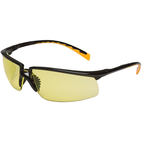 Lunettes de s&eacute;curit&eacute; Privo, Lentille Ambr&eacute;e, Antibu&eacute;e, R&eacute;pond ou surpasse la norme CSA Z94.3 Les Fournitures Industrielles Méga