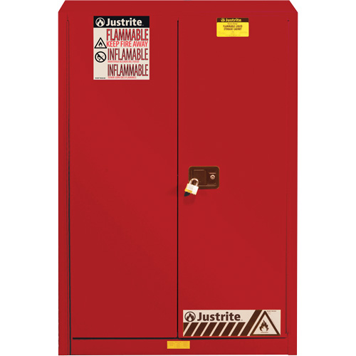 Sure-Grip&reg; EX Combustibles Safety Cabinet for Paint and Ink, 60 gal., 5 Shelves Les Fournitures Industrielles Méga