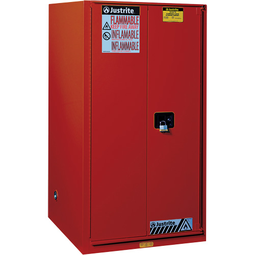 Armoire de s&eacute;curit&eacute; pour la peinture et les encres combustibles EX Sure-Grip, 96 gal., 5 tablettes Les Fournitures Industrielles Méga