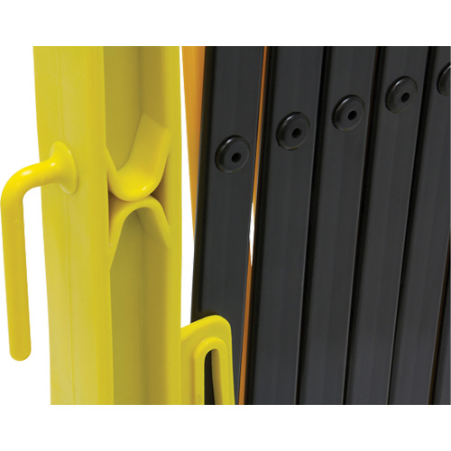 Barri&egrave;re Xpandit, 36" h x 11,5' lo, Noir/Jaune Les Fournitures Industrielles Méga