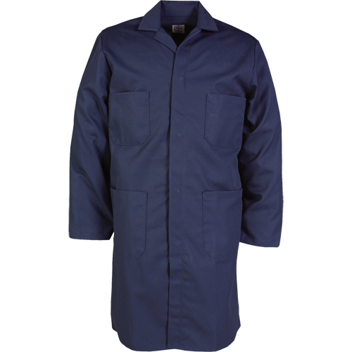 Lab Coats, Poly-Cotton, 44, Navy Blue Les Fournitures Industrielles Méga