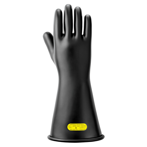 Gants isolants en caoutchouc naturel noir, ASTM classe 2, Taille 10, 14" lo Les Fournitures Industrielles Méga